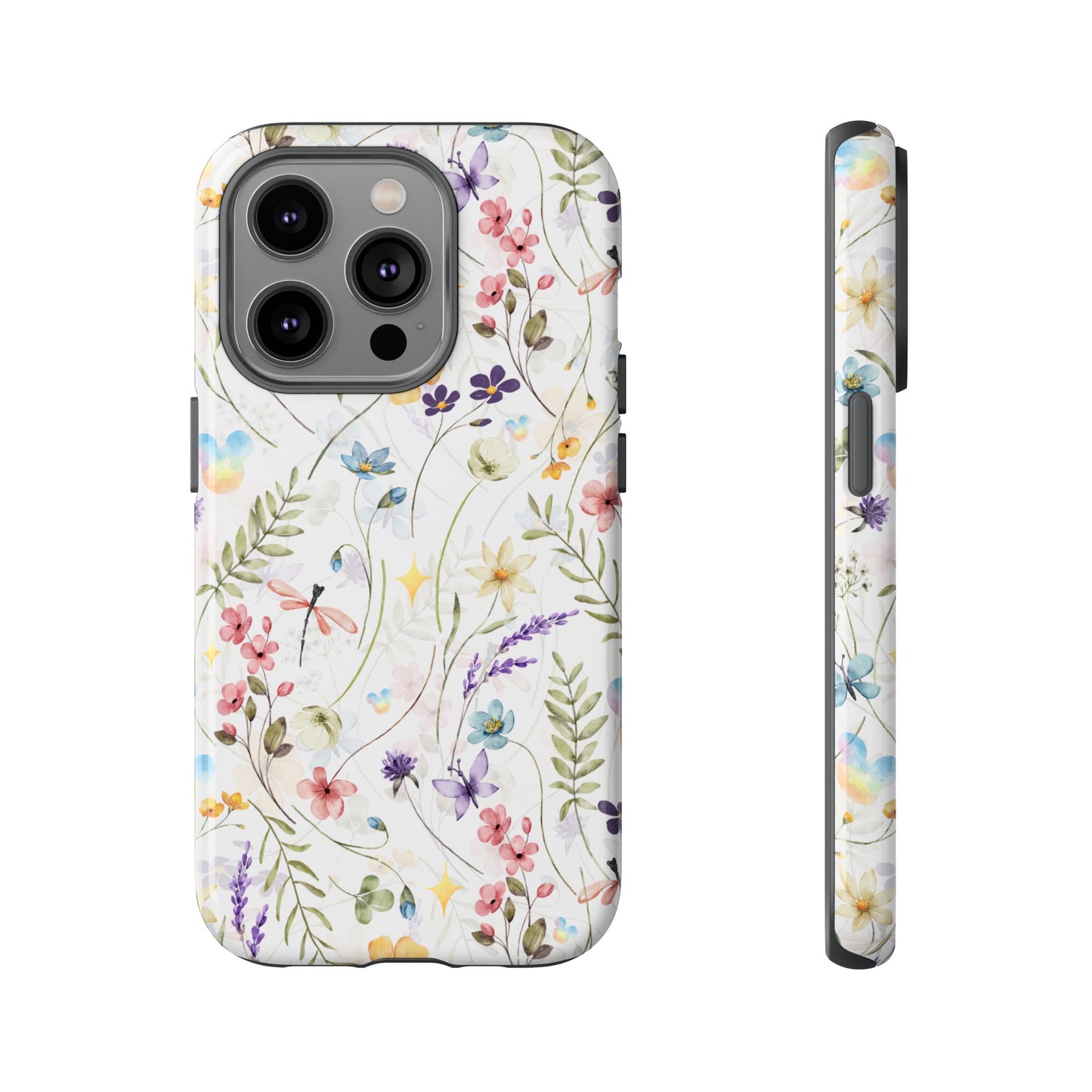 Floral Mickey Mouse Watercolor Design