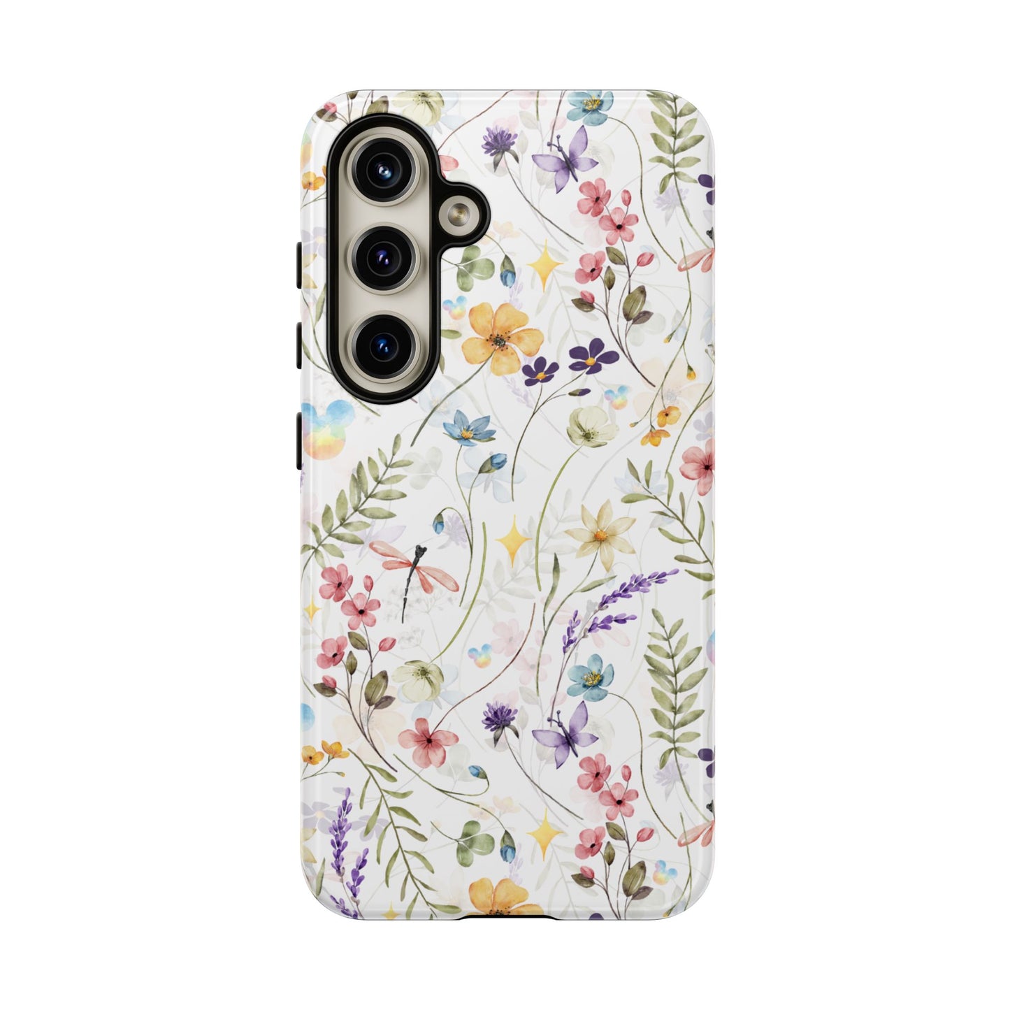 Floral Mickey Mouse Watercolor Design