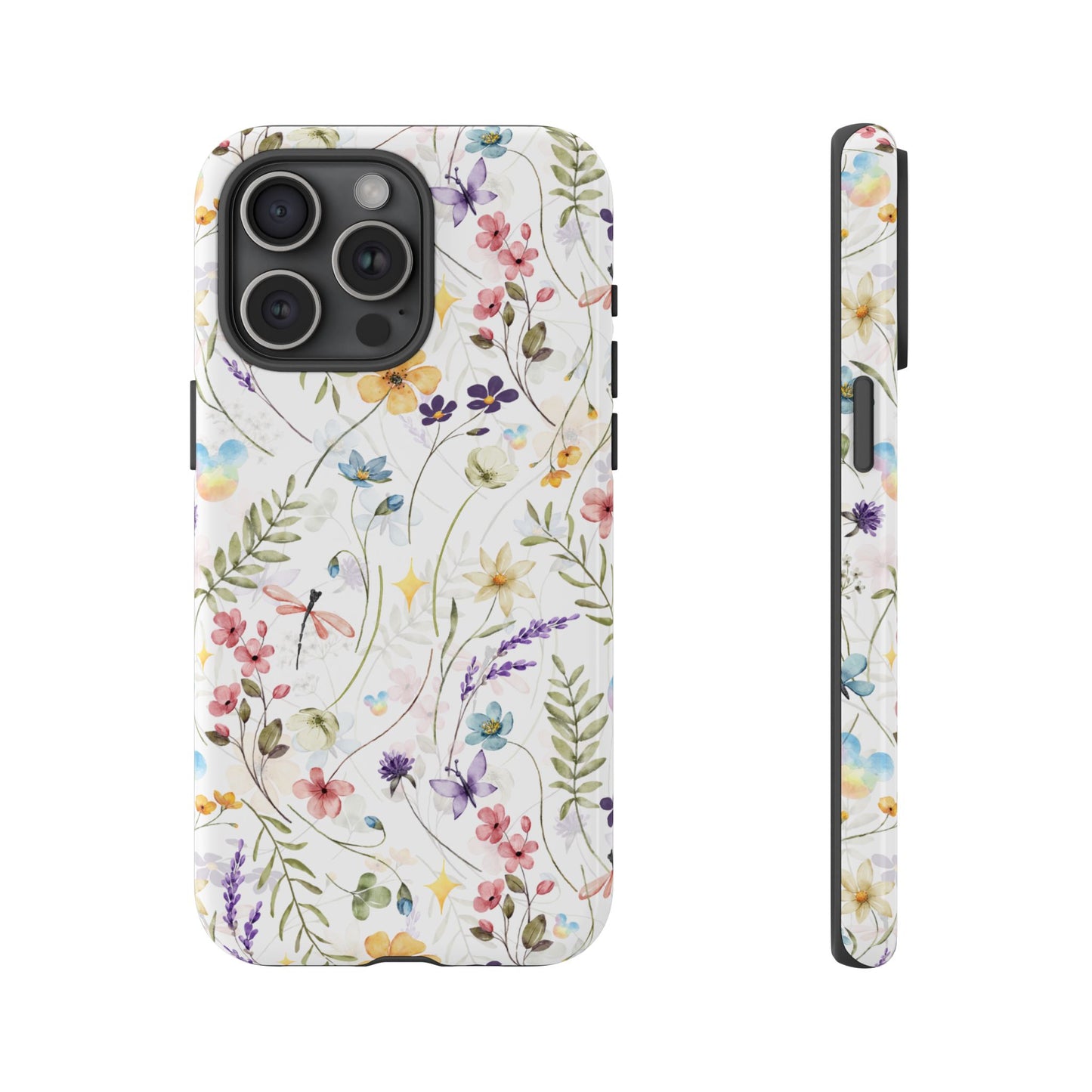 Floral Mickey Mouse Watercolor Design