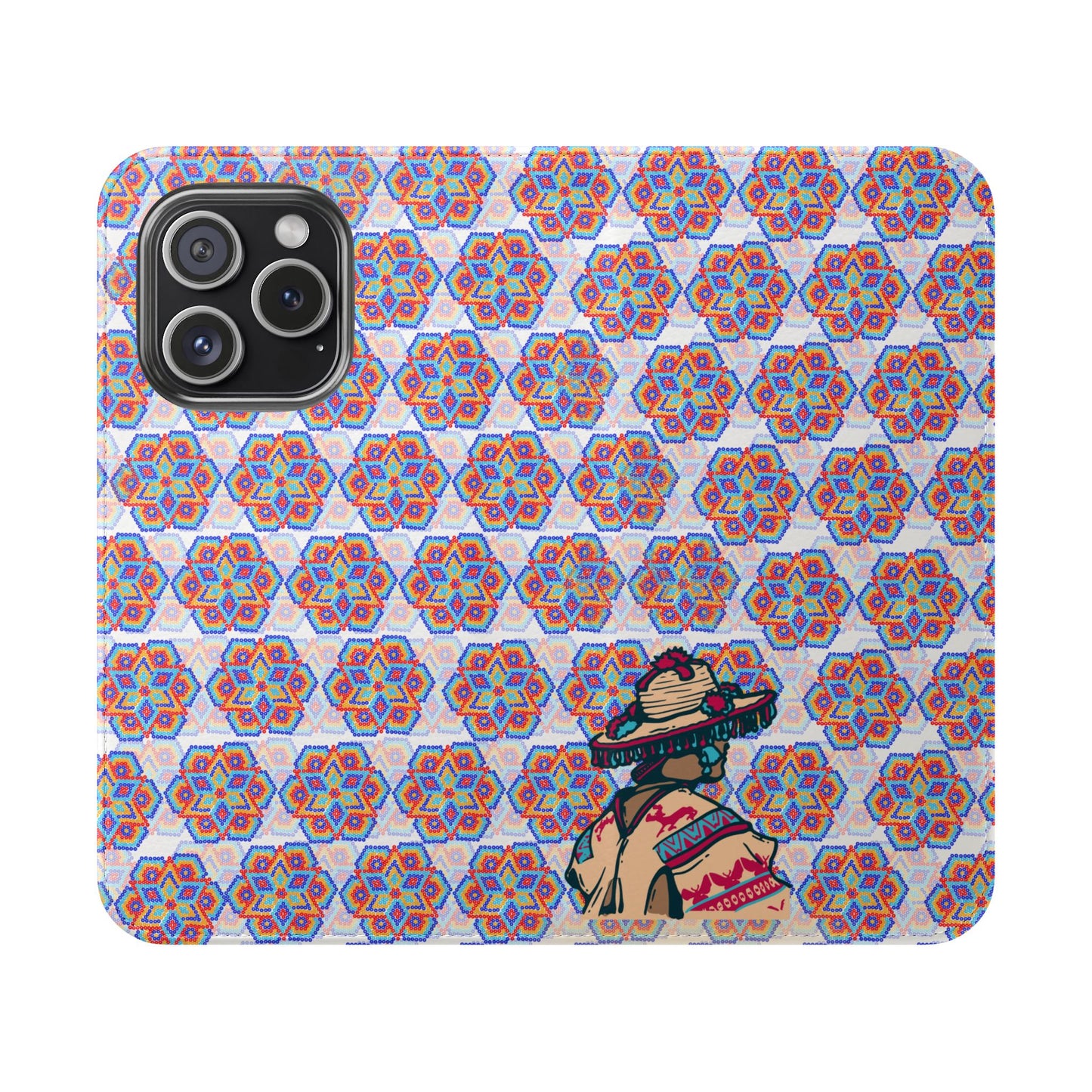 Corazón Huichol Flip Cases