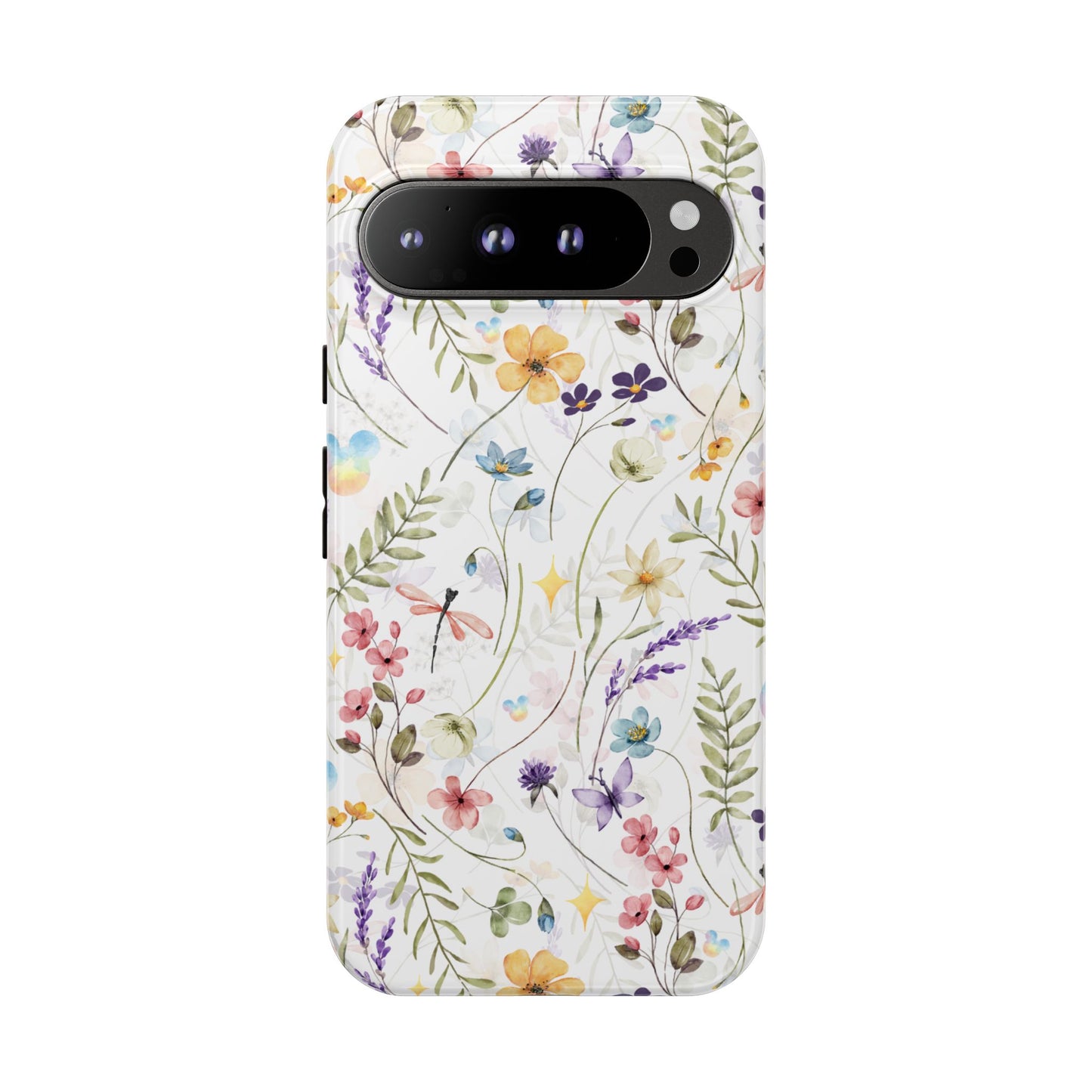 Floral Mickey Mouse Watercolor Design