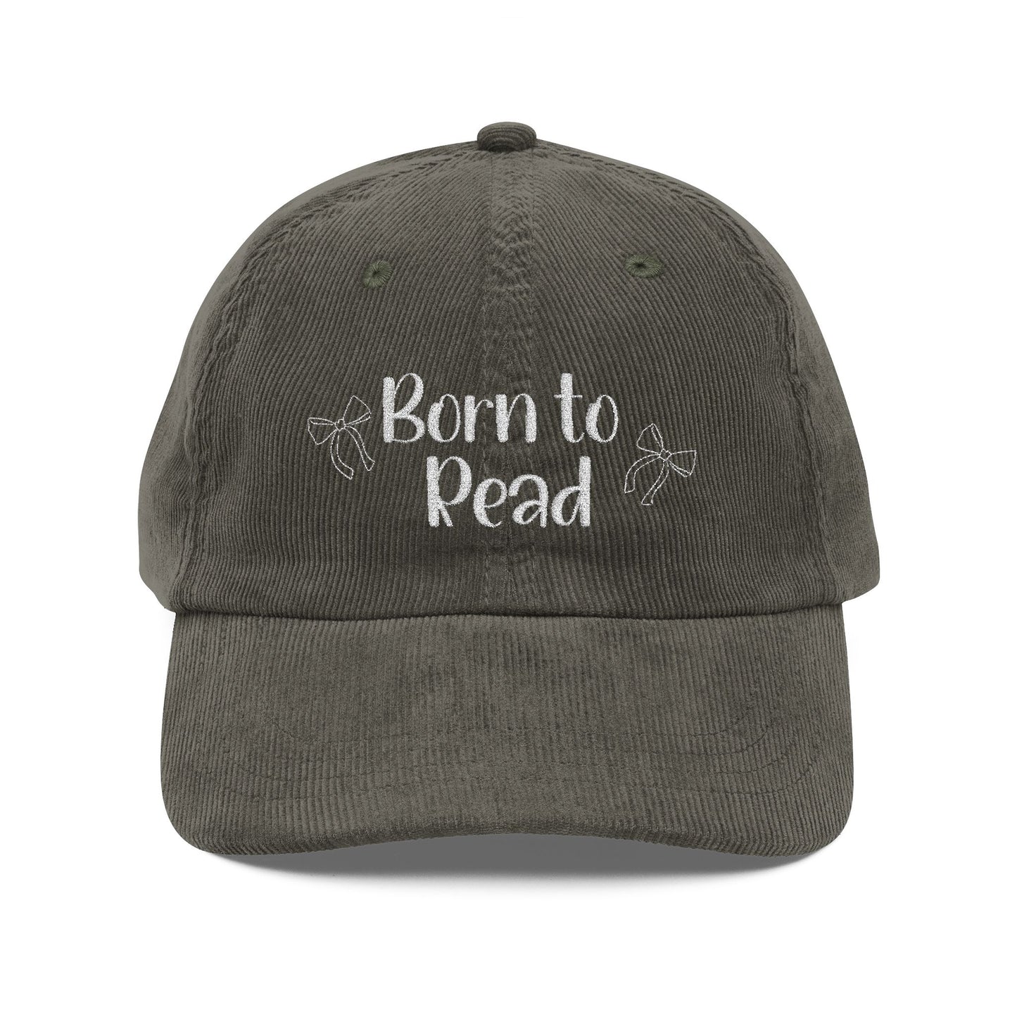 Born to Read Corduroy Cap (Embroidery)