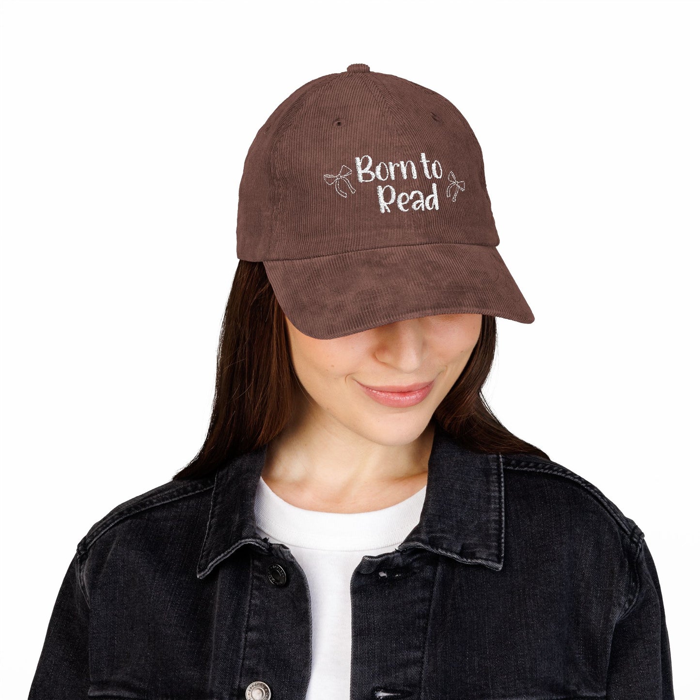 Born to Read Corduroy Cap (Embroidery)