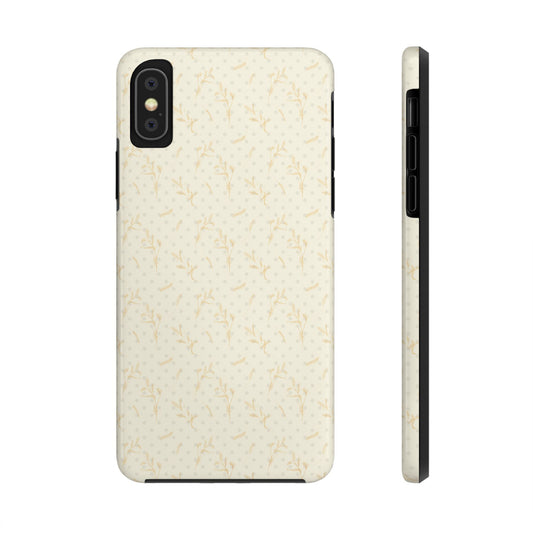 Golden Flora Tough Phone Cases