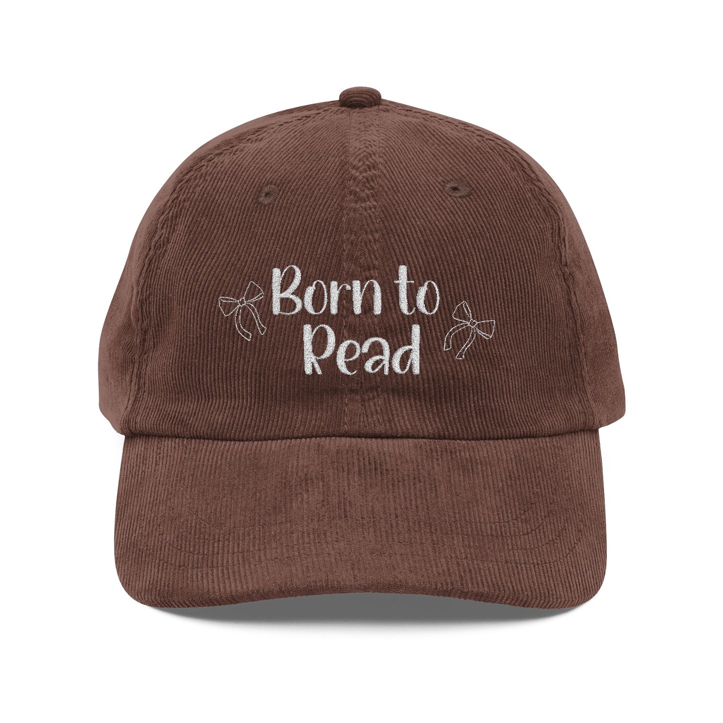 Born to Read Corduroy Cap (Embroidery)