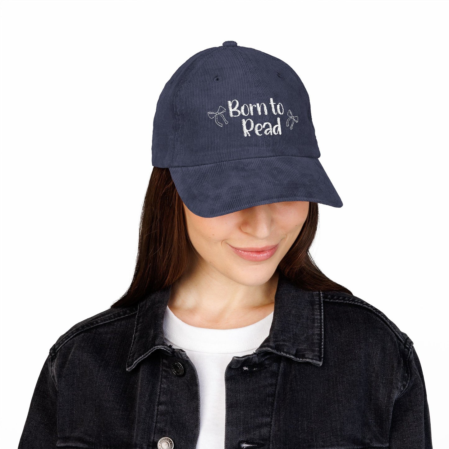 Born to Read Corduroy Cap (Embroidery)