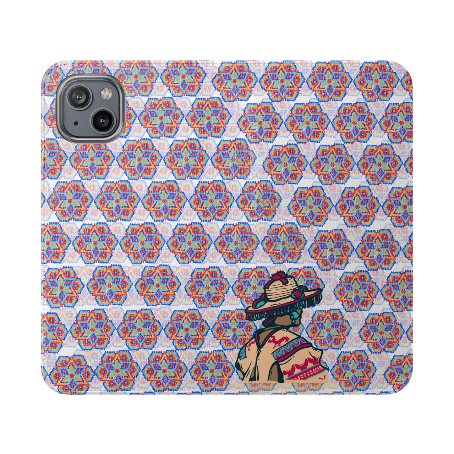 Corazón Huichol Flip Cases