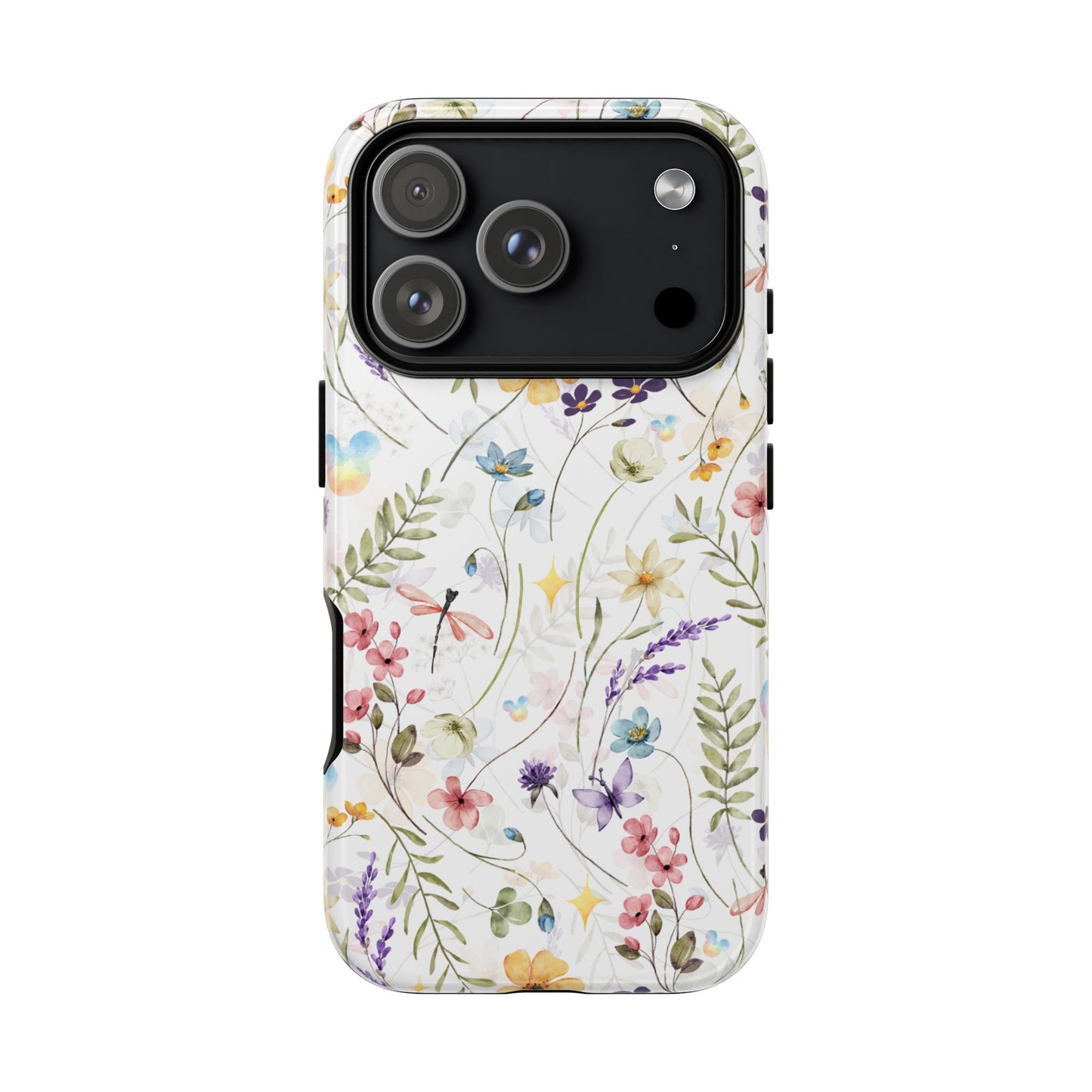 Floral Mickey Mouse Watercolor Design