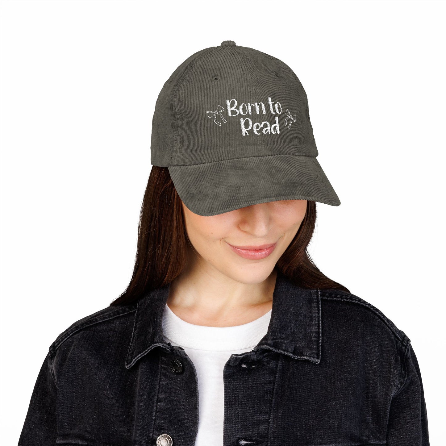 Born to Read Corduroy Cap (Embroidery)