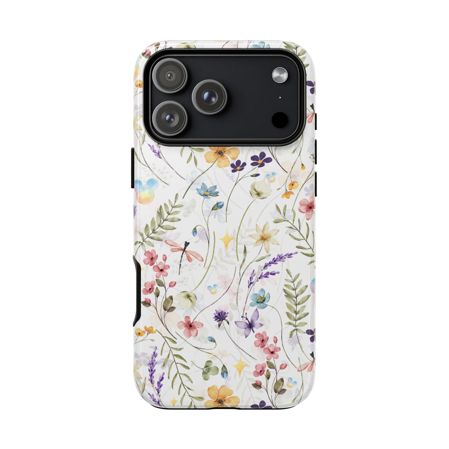 Floral Mickey Mouse Watercolor Design