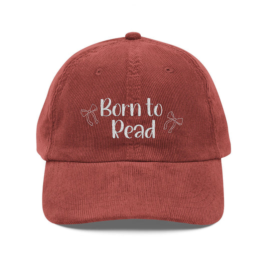 Born to Read Corduroy Cap (Embroidery)